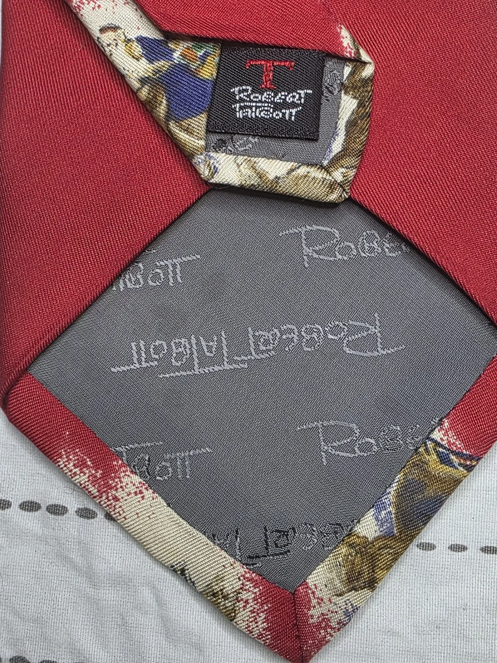 Robert Talbott Hand Sewn Silk Christmas Tie Santa Wilmington Country Store VTG